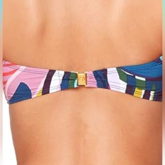 BLEU ROD BEATTIE ABSOLUTELY FABULOUS BANDEAU BRA SWIM TOP SIZE 6 NWT INCL STRAPS - Picture 3 of 5